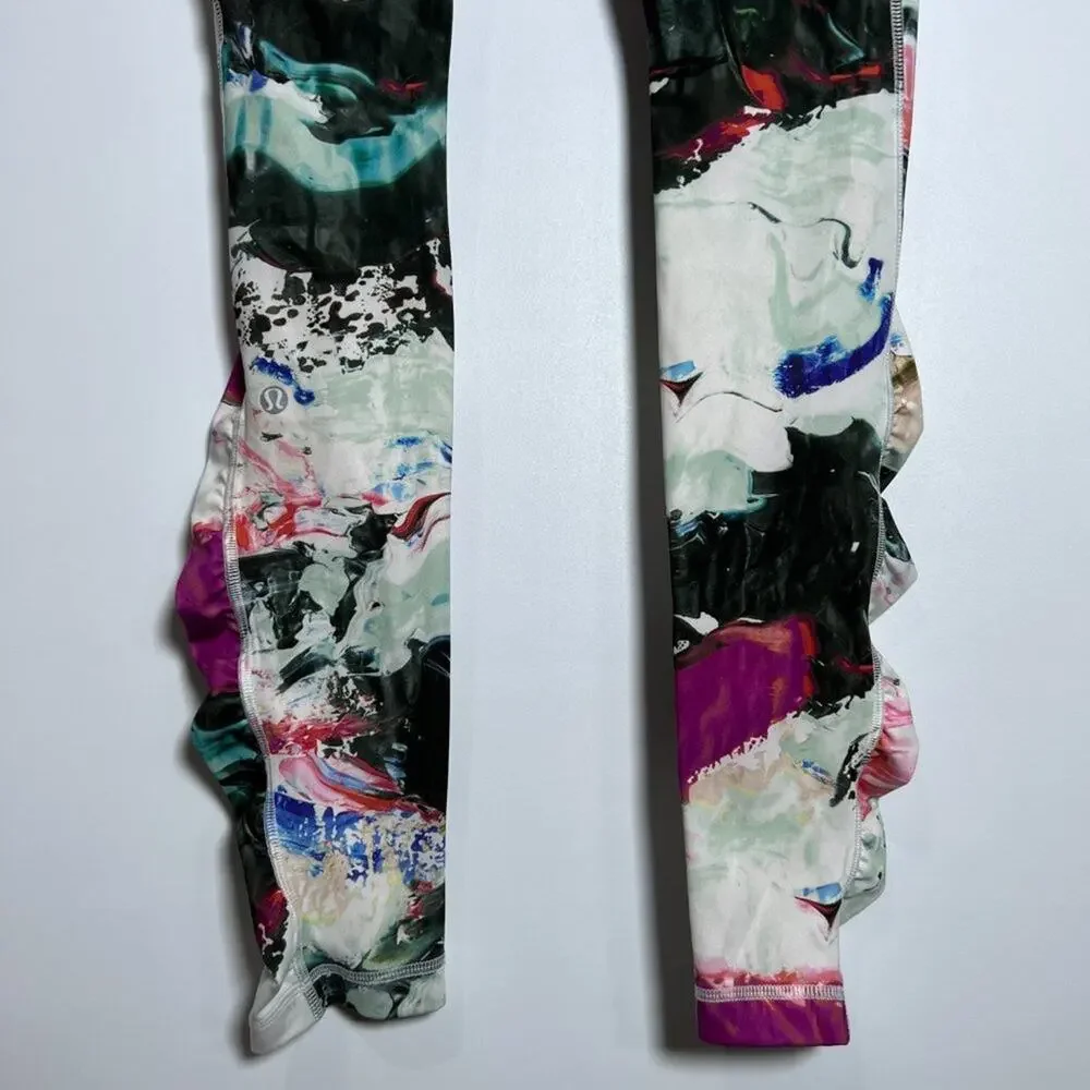 Lululemon Speed Tight III Luxtreme Leggings SIZE 6 Plum Print Performance
